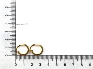 argollas oro 18k
