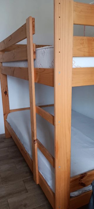 Literas de madera natural