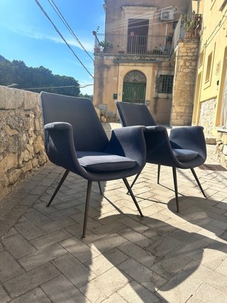 Coppia Poltrone Vintage Anni '50 Gastone Rinaldi