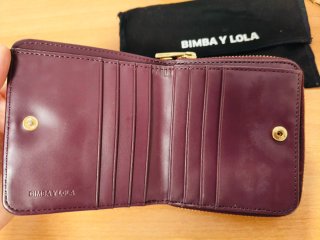 Monedero Bimba y Lola pequeño burdeos (ORIGINAL)