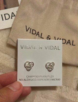 Pendientes Vidal & Vidal Plata 1ª Ley