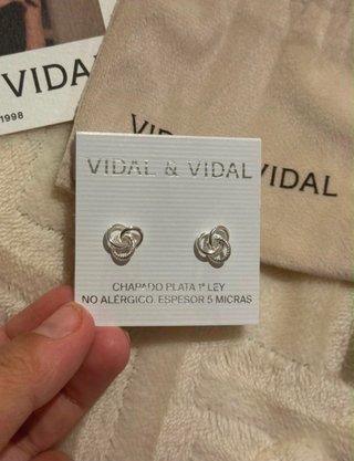 Pendientes Vidal & Vidal Plata 1ª Ley