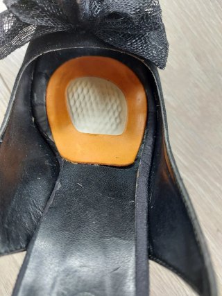 Talla 38 - Sandalias Tacón Plataforma Lazo Negro