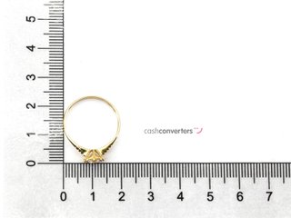 sortija oro 18k con piedra con circonita
