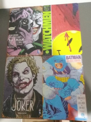 Placas Metal DC Comics Batman Joker Watchmen