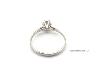 anillo oro 18k con piedra con circonita