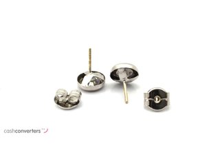 pendientes oro 18k con circonita