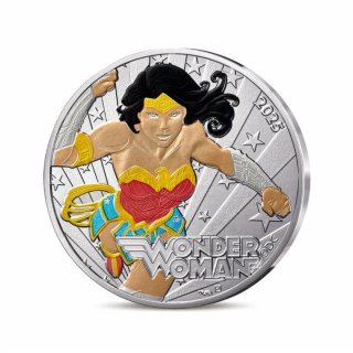 Francia 2025 lote 4 monedas plata 10€ Wonder Woman