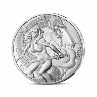 Francia 2025 lote 4 monedas plata 10€ Wonder Woman