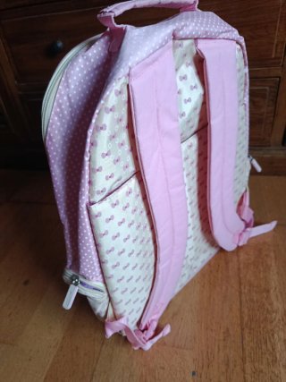 Mochila escolar infantil rosa