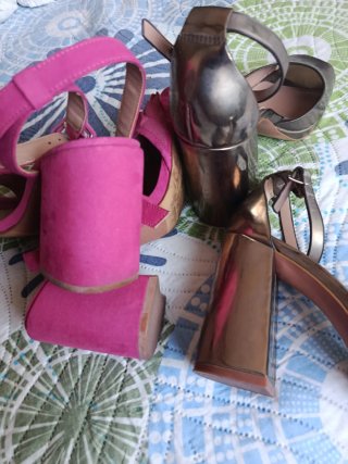 Lote de 2 pares de zapatos