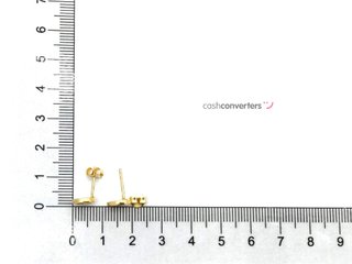 pendientes oro 18k con piedra con circonita