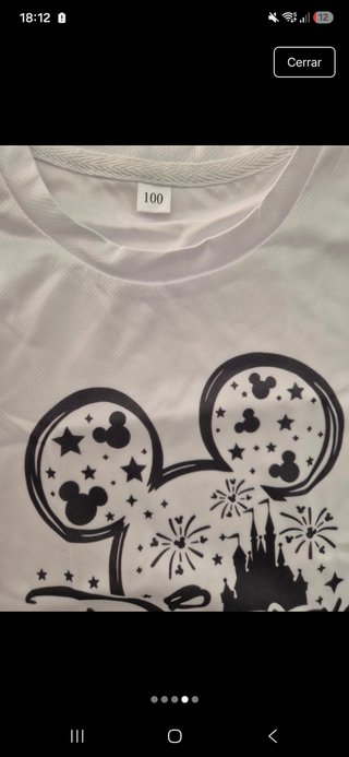 Camiseta Disney niño talla 10