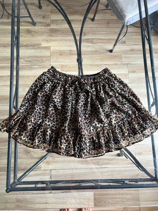 Gonna Zara animalier con shorts interni