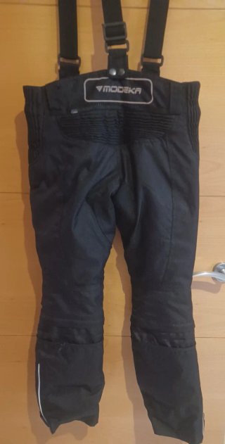 Pantalón de moto infantil con tirantes