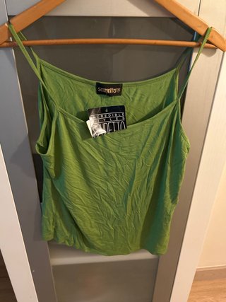 Camiseta tirantes verde Scuolletto tallaXL