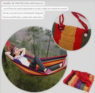 HAMACA DOBLE MULTICOLOR