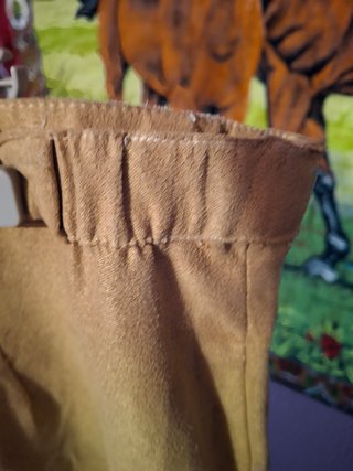 Falda larga beige