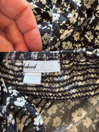 Vestito Subdued floreale nero e bianco