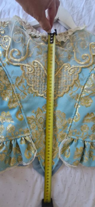 Traje Fallera 11-13 años Celeste y Oro
