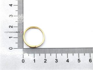 anillo oro 18k con circonita