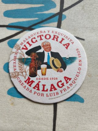 2 Posavasos Cerveza Victoria Málaga