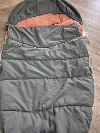 Saco universal invierno gris y coral