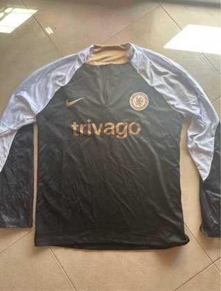 Chaqueta Entrenamiento Chelsea Nike Negra Dorada