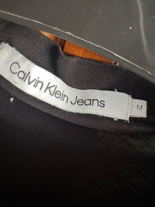 Camiseta Calvin Klein Jeans Negra Logo CK Talla M