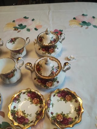 Juego de café Royal Albert porcelana