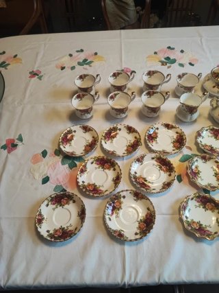 Juego de café Royal Albert porcelana
