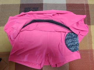 Falda pantalón(M) tenis/pádel negra y rosa