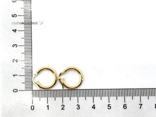 argollas oro 18k