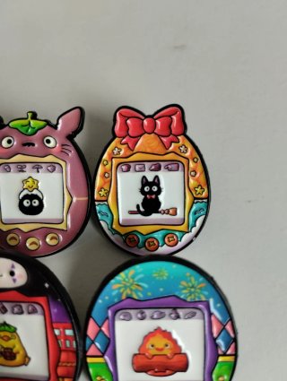 Set 4 Pines Esmaltados Studio Ghibli