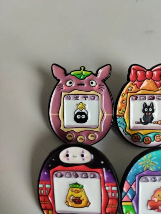 Set 4 Pines Esmaltados Studio Ghibli
