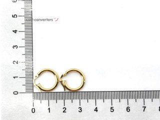 argollas oro 18k