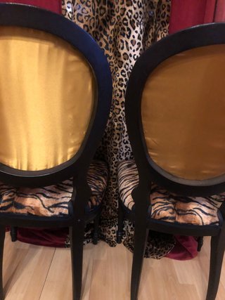 2 Sillas Comedor Tapizadas Animal print  Venta en