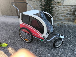 Carro bici/perro 2 en 1