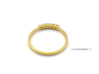 anillo oro 18k con circonita