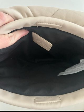 Bolso Zara Beige Acolchado