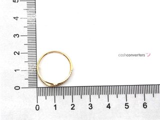 anillo oro 18k con piedra con circonita t. 16 (17,84 mm)