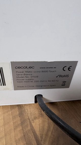 Cafetera Cecotec Automática Power Matic-ccino 8000