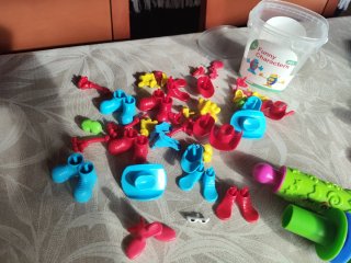 Lote manualidades plastilina +70 piezas