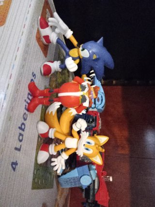 Lote Figuras Sonic, Tails, Eggman