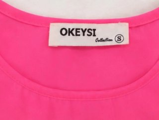 Camiseta OKEYSI Collection rosa fucsia