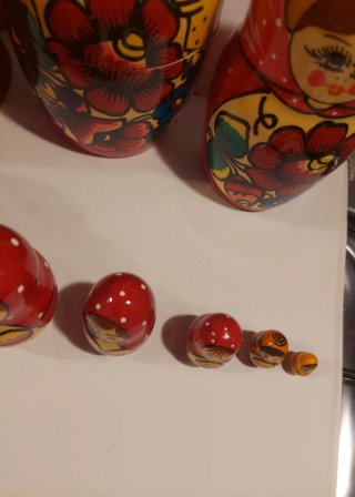 Matrioska Vintage URSS - Set 9 Pezzi