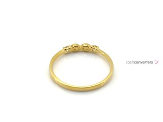 anillo oro 18k con circonita