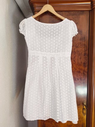 Vestido Cortefiel Talla 44 Blanco