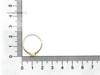 sortija oro 18k con piedra con circonita