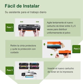 Kit 4 Toners ONLYU 203X (203A) con Chip